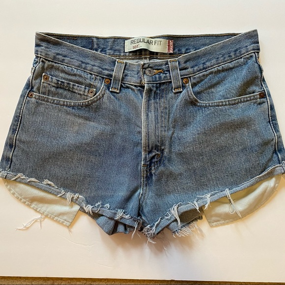 diy levi shorts